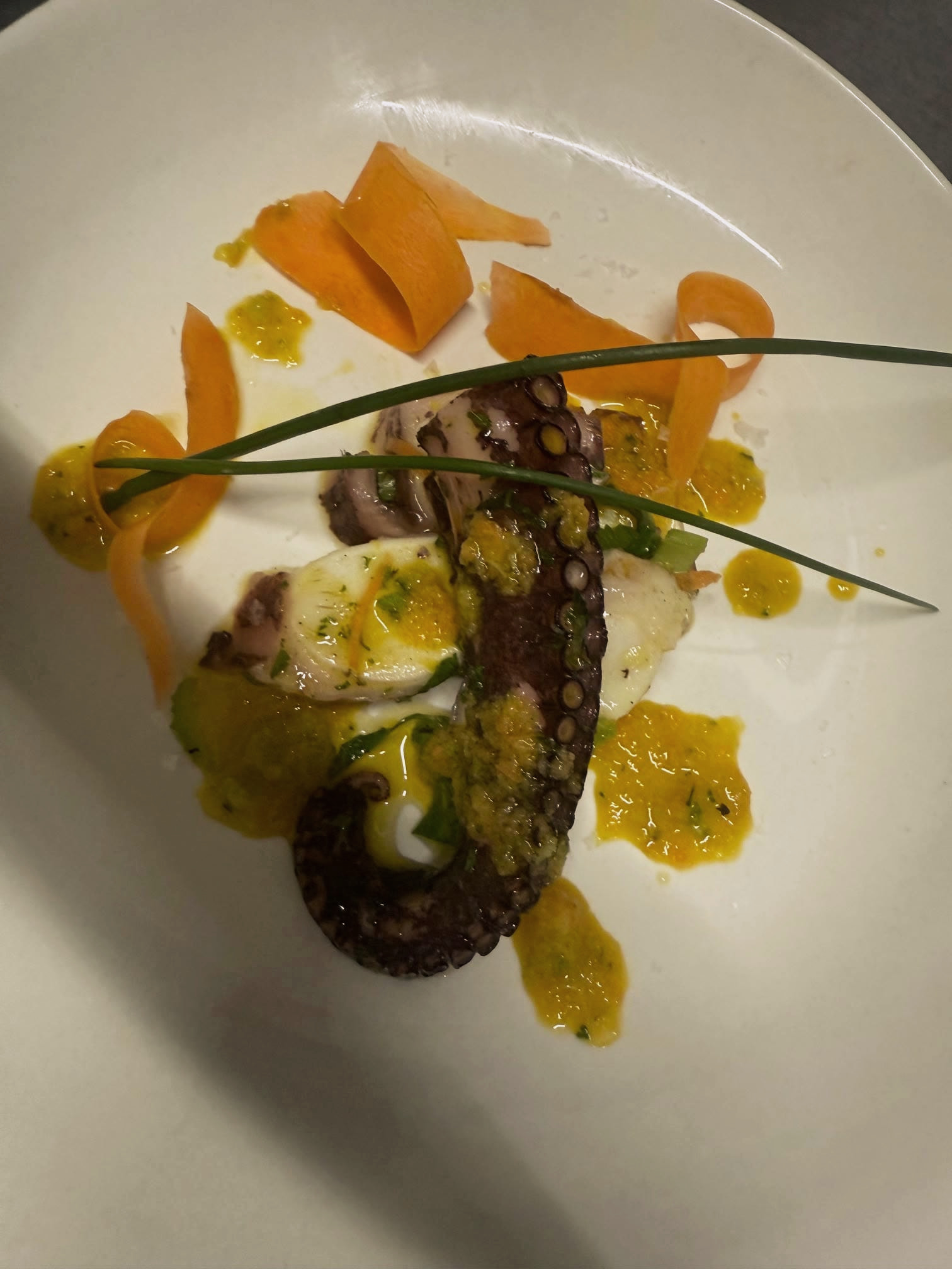 Roast octopus at Adriatico